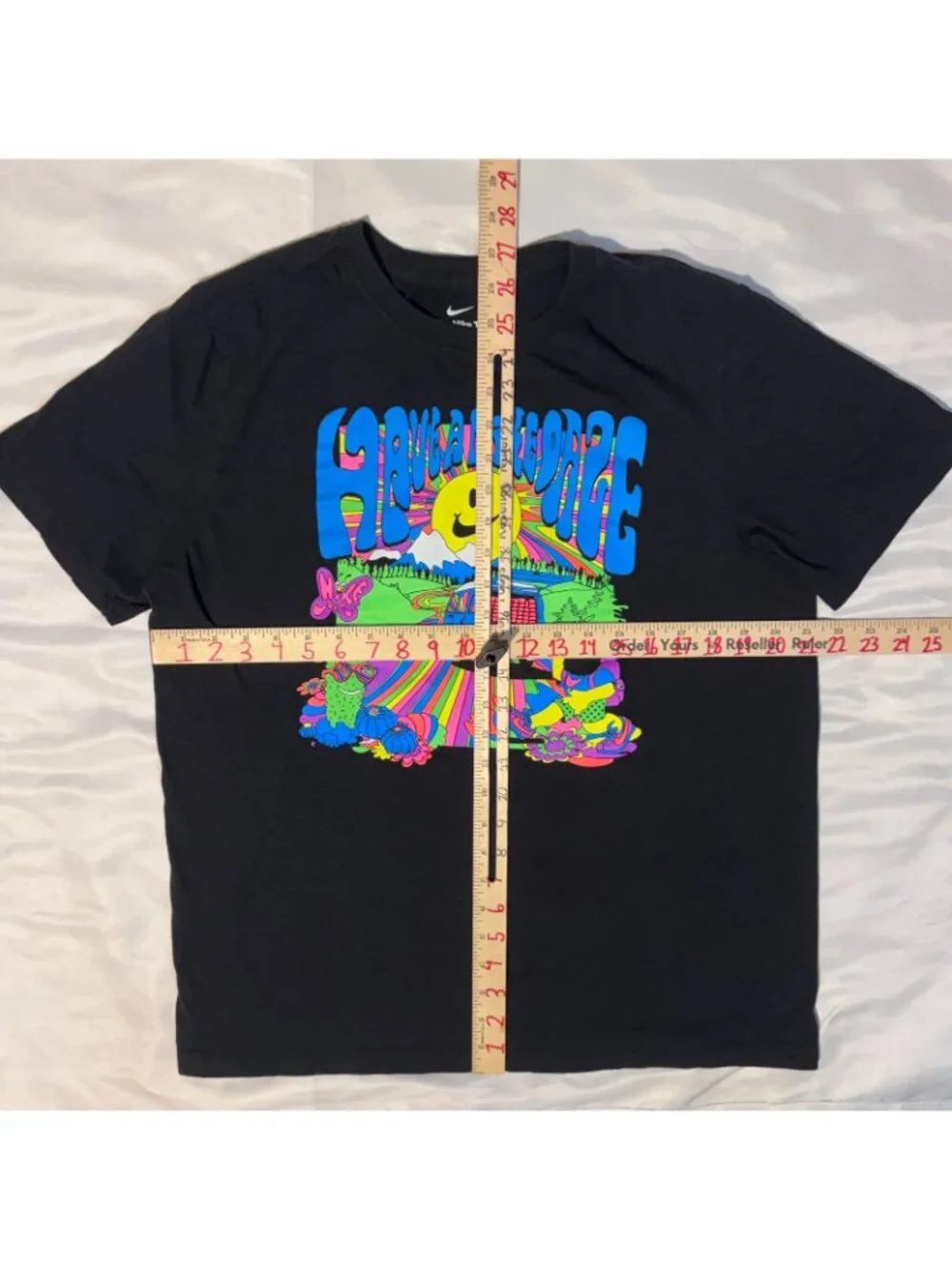Have A Nike Daze Sean Wotherpsoon Psychedelic Graphic T-Shirt Black Large